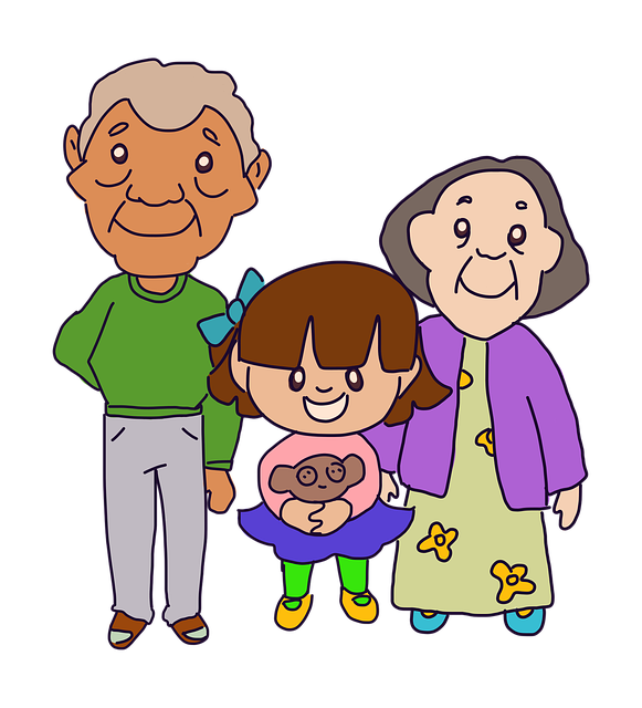 Abuelos-nieta