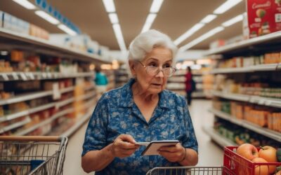 Lista de la compra inteligente y estrategias de descuento para personas mayores